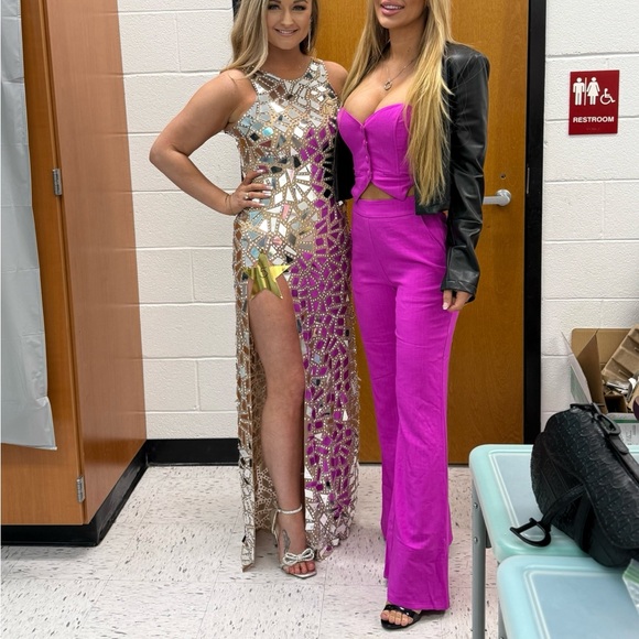 Pants - Pink two piece suit